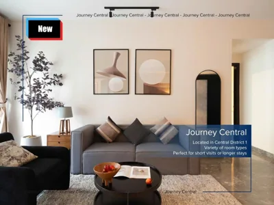Apartamento Deluxe de un dormitorio con vistas a la ciudad — Journey Central - FREE Pool Gym Sauna - ZENITY & D1 MENSION