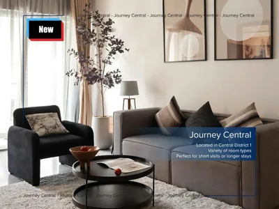 Apartamento de dos dormitorios con vistas a la ciudad — Journey Central - FREE Pool Gym Sauna - ZENITY & D1 MENSION